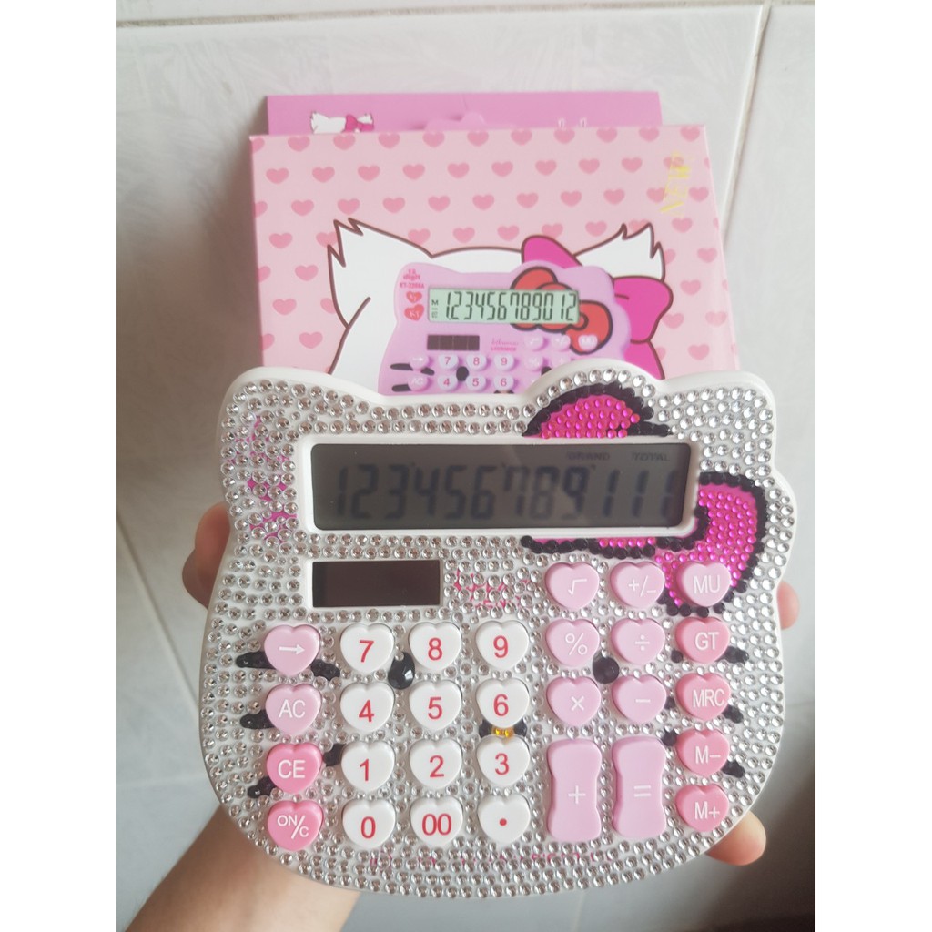 Máy tính Mèo Hello Kitty 12 số