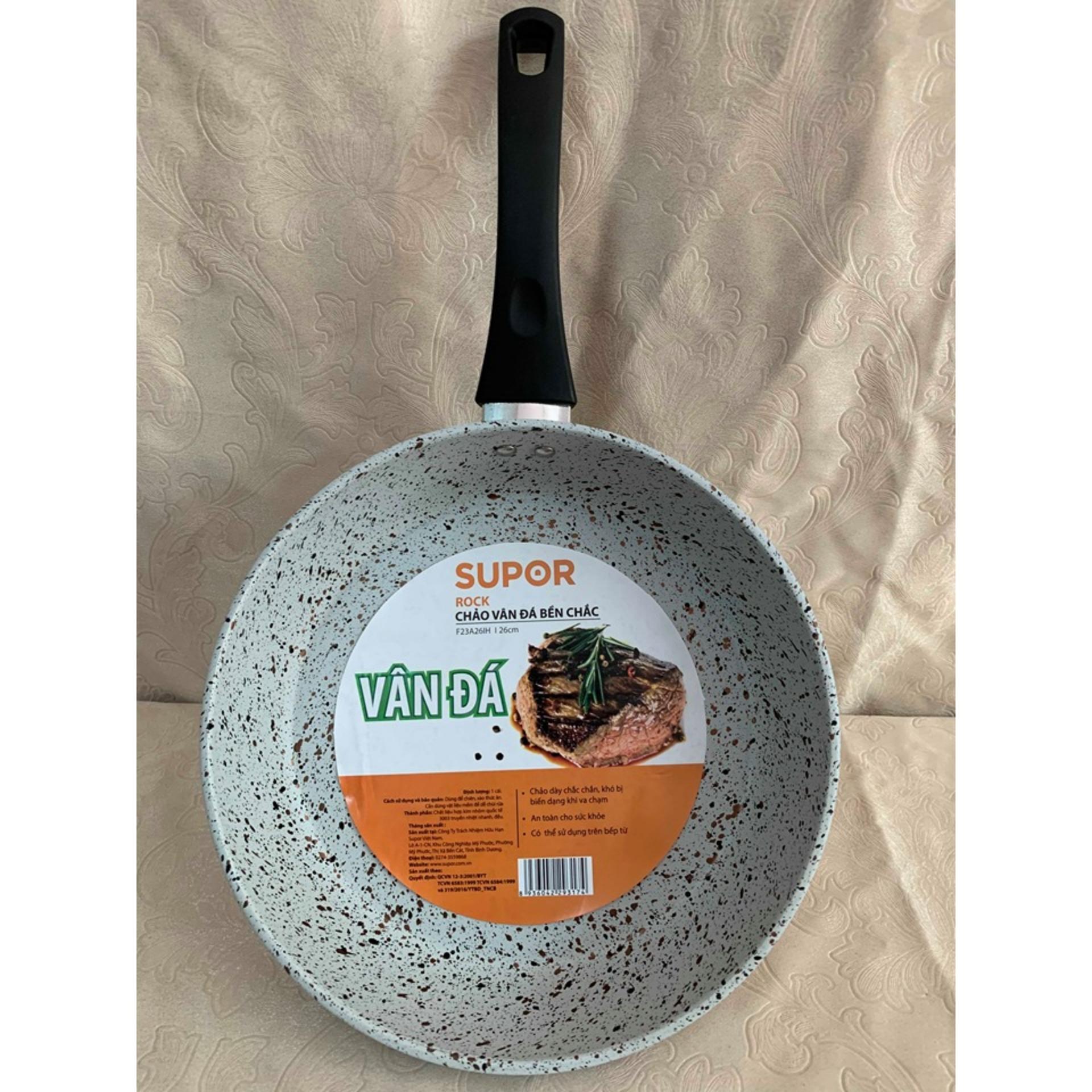 Chảo vân đá cao cấp Supor F23A28IH 28cm dùng bếp từ