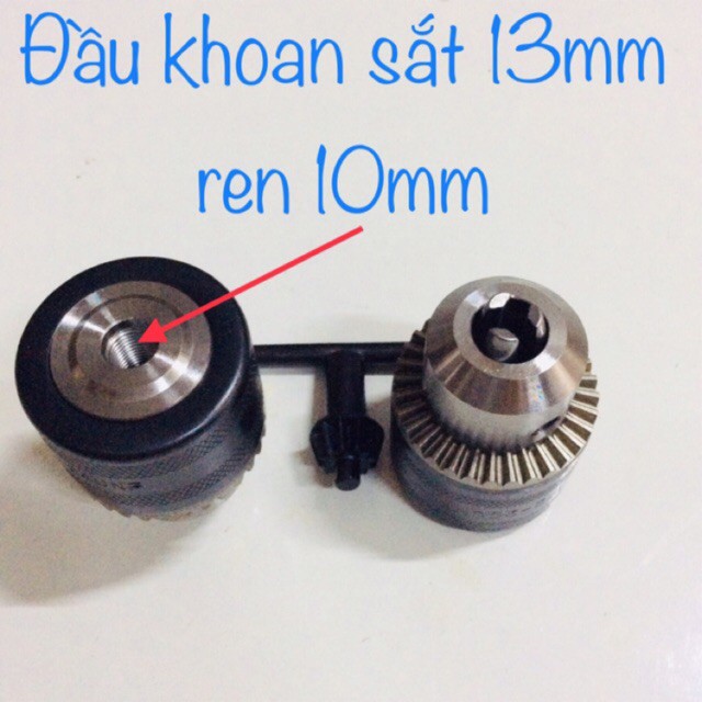 [HCM]Đầu Khoan 13Mm Cốt Ren 10Mm