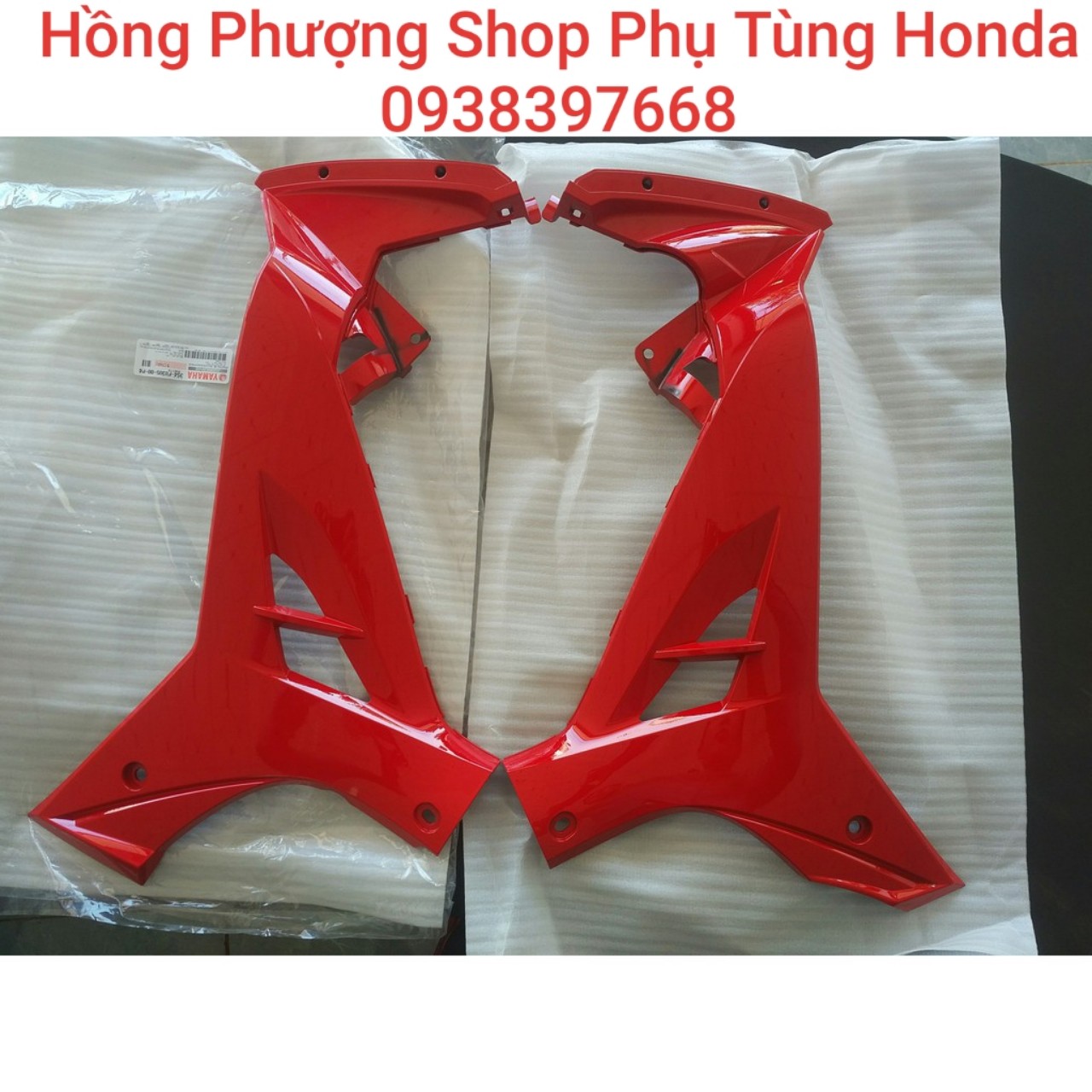 Yamaha-cặp cánh yếm trong cho xe sirius màu đỏzin chính hãng