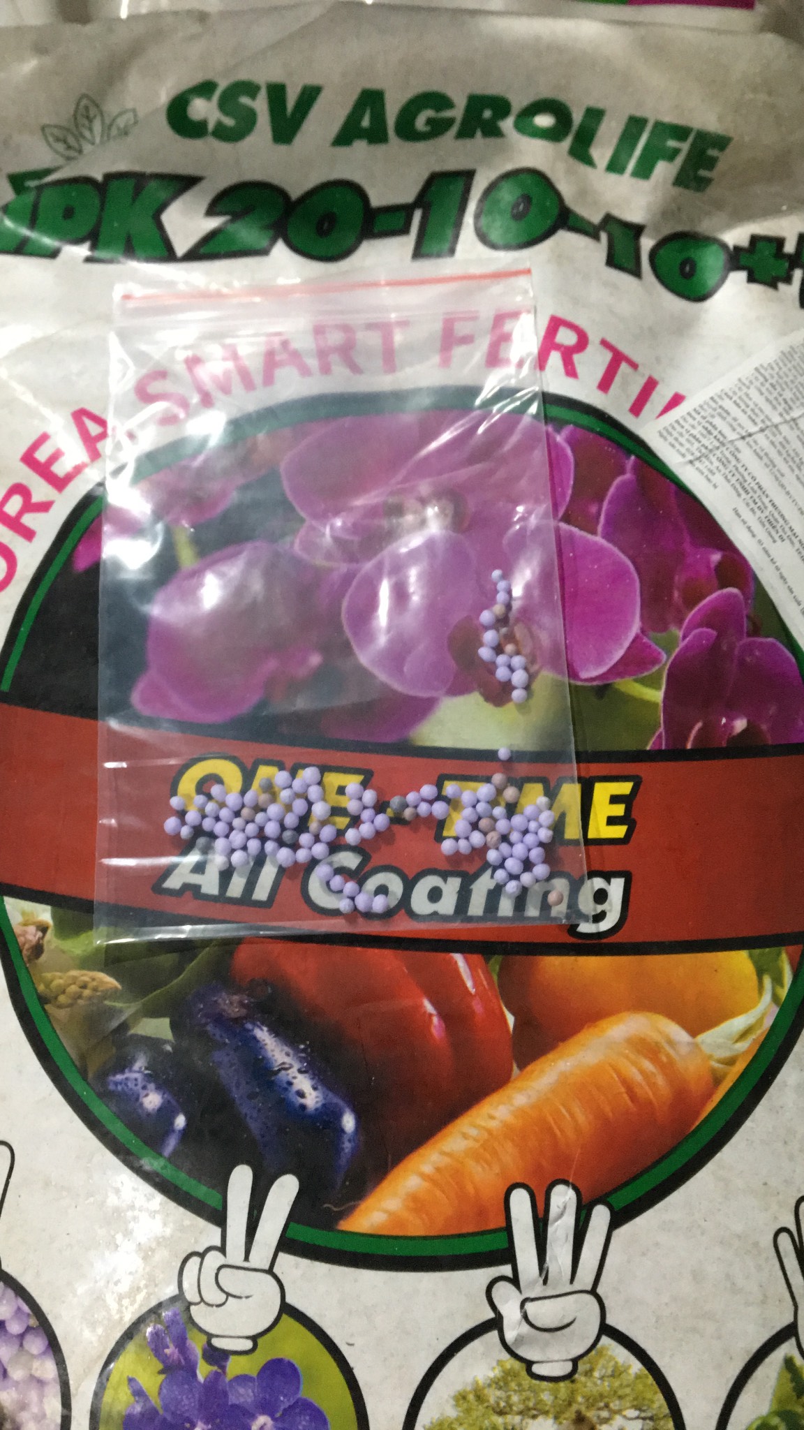 PHÂN TAN CHẬM HÀN QUỐC NPK 20-10-10 + TE gói 500gr