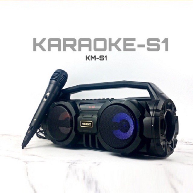 [HCM]Loa Karaoke Bluetooth Kimiso KM-S1/S2 Kèm Micro Dây