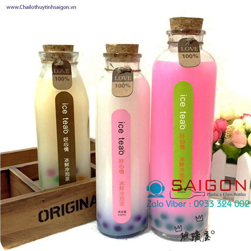 [HCM]Chai Cao nút gỗ 500ml