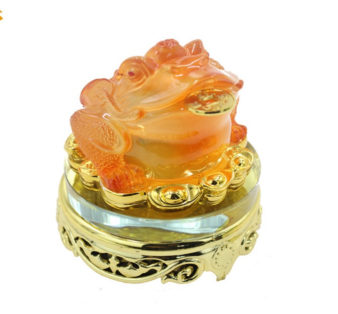 Cóc ngậm tiền vàng đế xoay 360, Cóc thiềm thừ cao cấp - Đặt ban thần tài, ông địa, chiêu tài tiến bảo