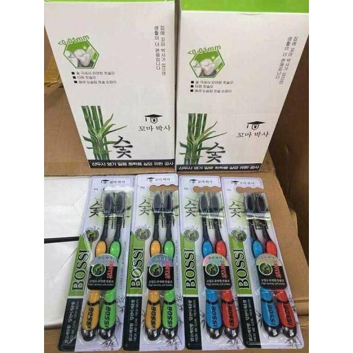 Combo 10 bàn chải đánh răng than tre hoạt tính