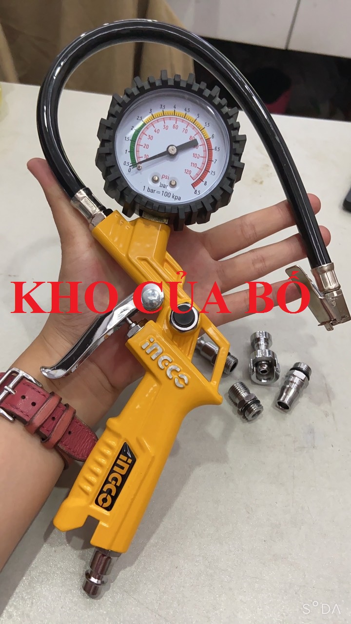 Dụng cụ bơm lốp xe ô tô dùng khí hiệu Ingco ATG0601