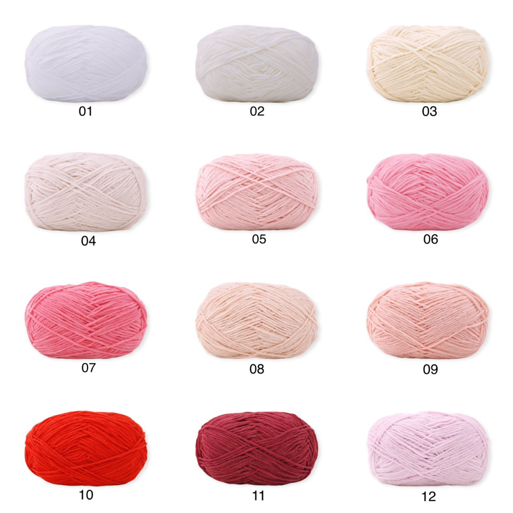 Len nhung gấu | Len nhung bông sữa 3mm