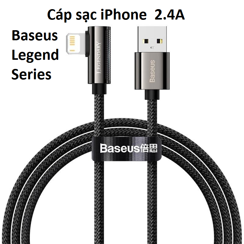[HCM]Cáp sạc iPhone 2.4A Baseus Legend Series(1m/2m)