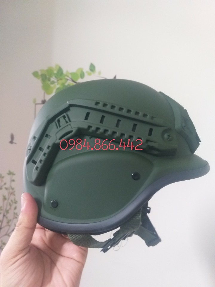 [HCM]Nón bảo hiểm lính vành cao cấp.