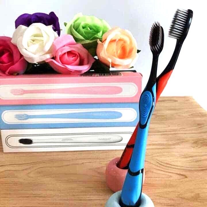 Combo bàn chải đánh răng than tre hoạt tính lông chải siêu mềm bảo vệ răng nướu - bàn chải than hoạt tính giúp chải răng sạch hơn massage nướu