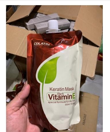 Hấp túi colatin vitamin e – keratin mask 500ml