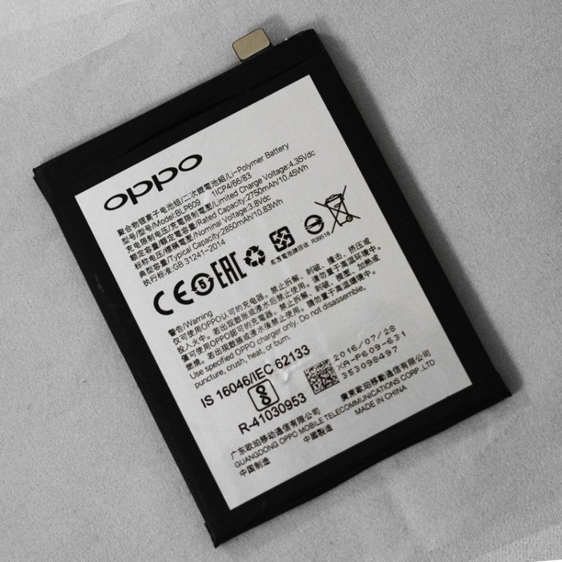 Pin oppo f1 plus f1+ x9009 2850mah - hàng nhập khẩu