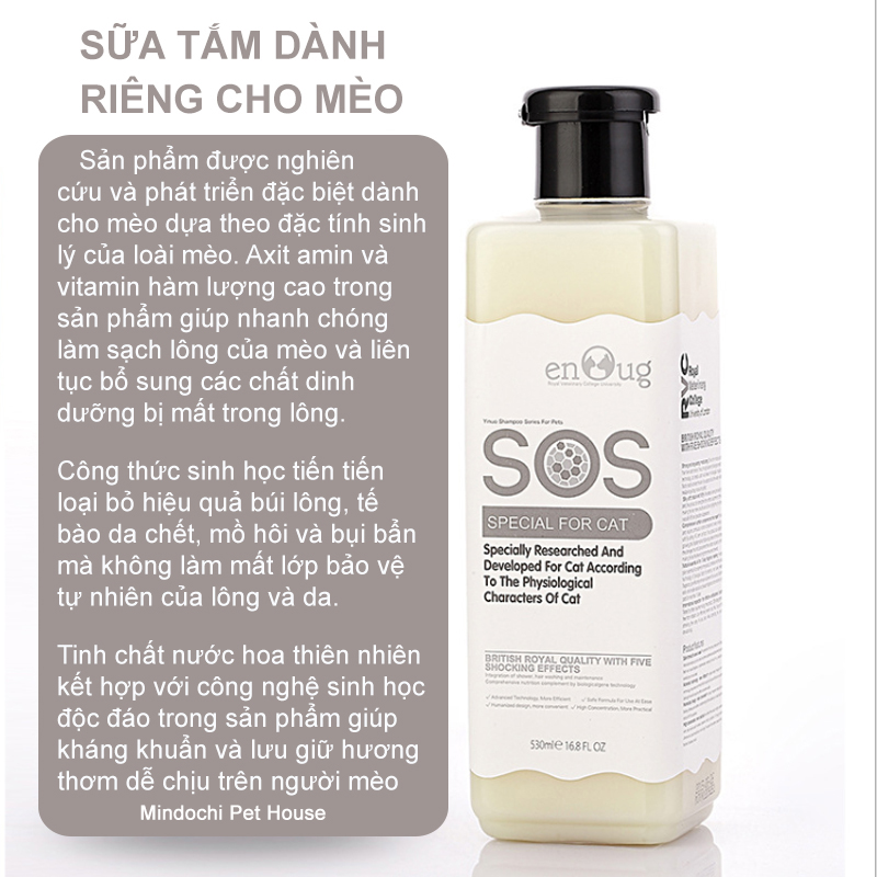 Sữa Tắm SOS Dành Riêng Cho Mèo