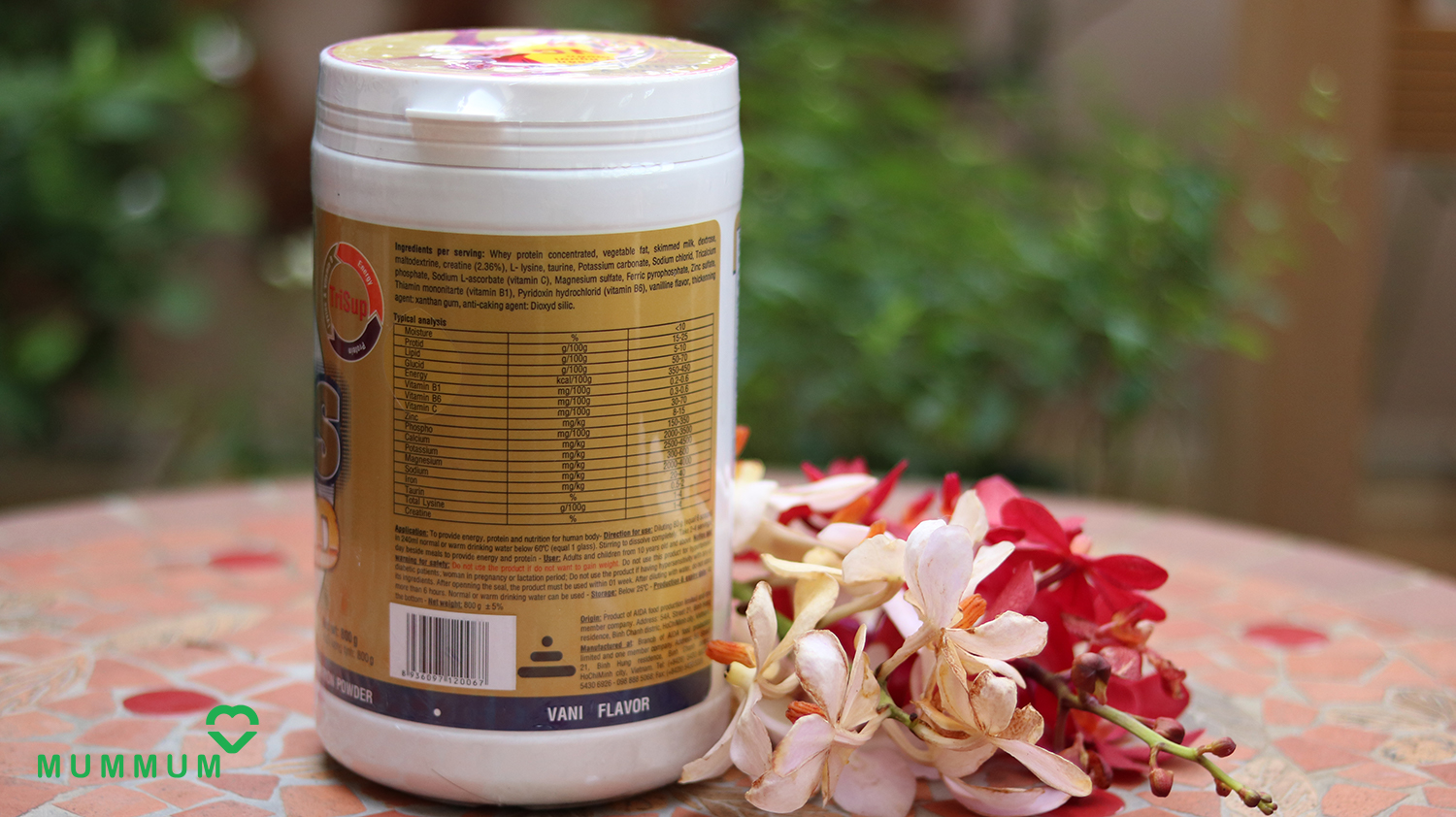 Sữa bột Top Mass Gold 800g tăng cân - Vani