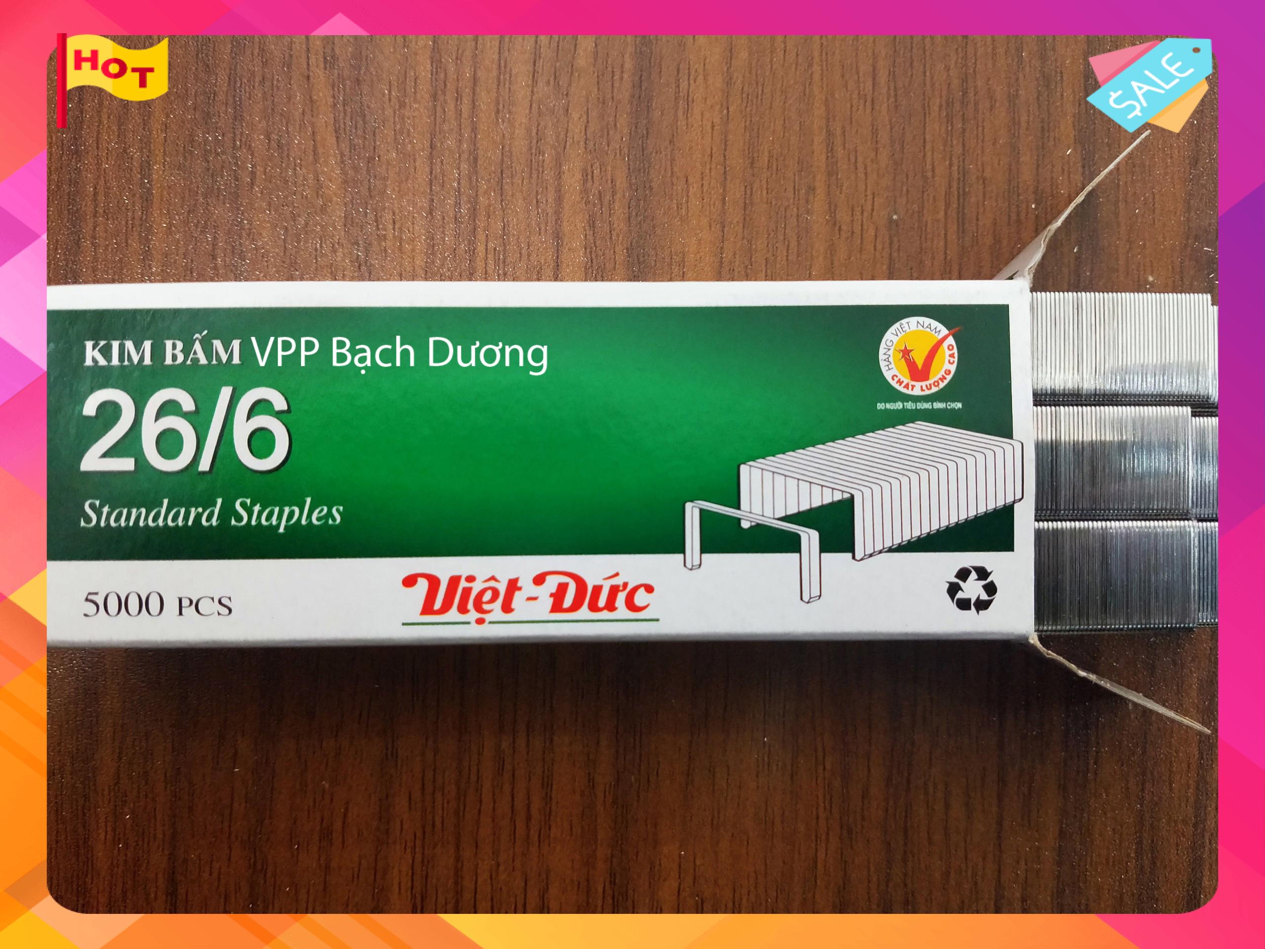 Kim bấm 26/6 Việt Đức - hộp/5000 kim
