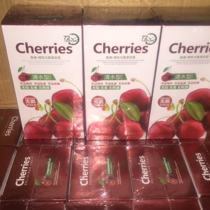 Nhuộm Đen Phủ Bạc Túi Cheries 500ml X 2