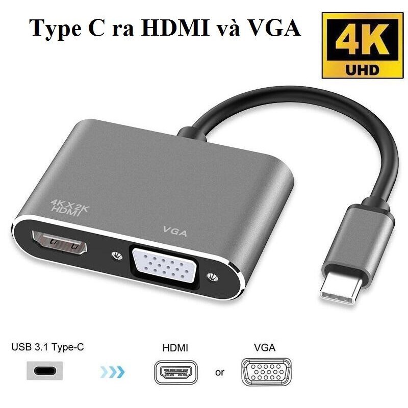 [HCM]Cáp Chuyển Type-C ra HDMI và VGA