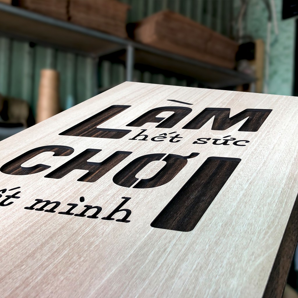 Tranh động lực - Làm hết sức Chơi hết mình