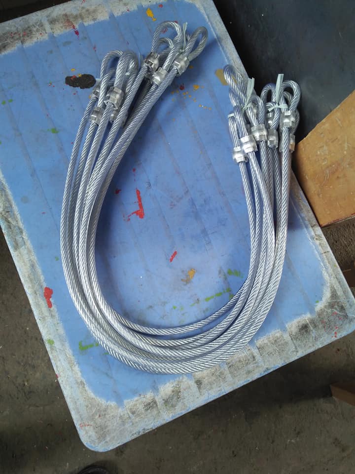 Dây cáp khóa xe máy, cáp bọc nhựa phi 10 x 1m