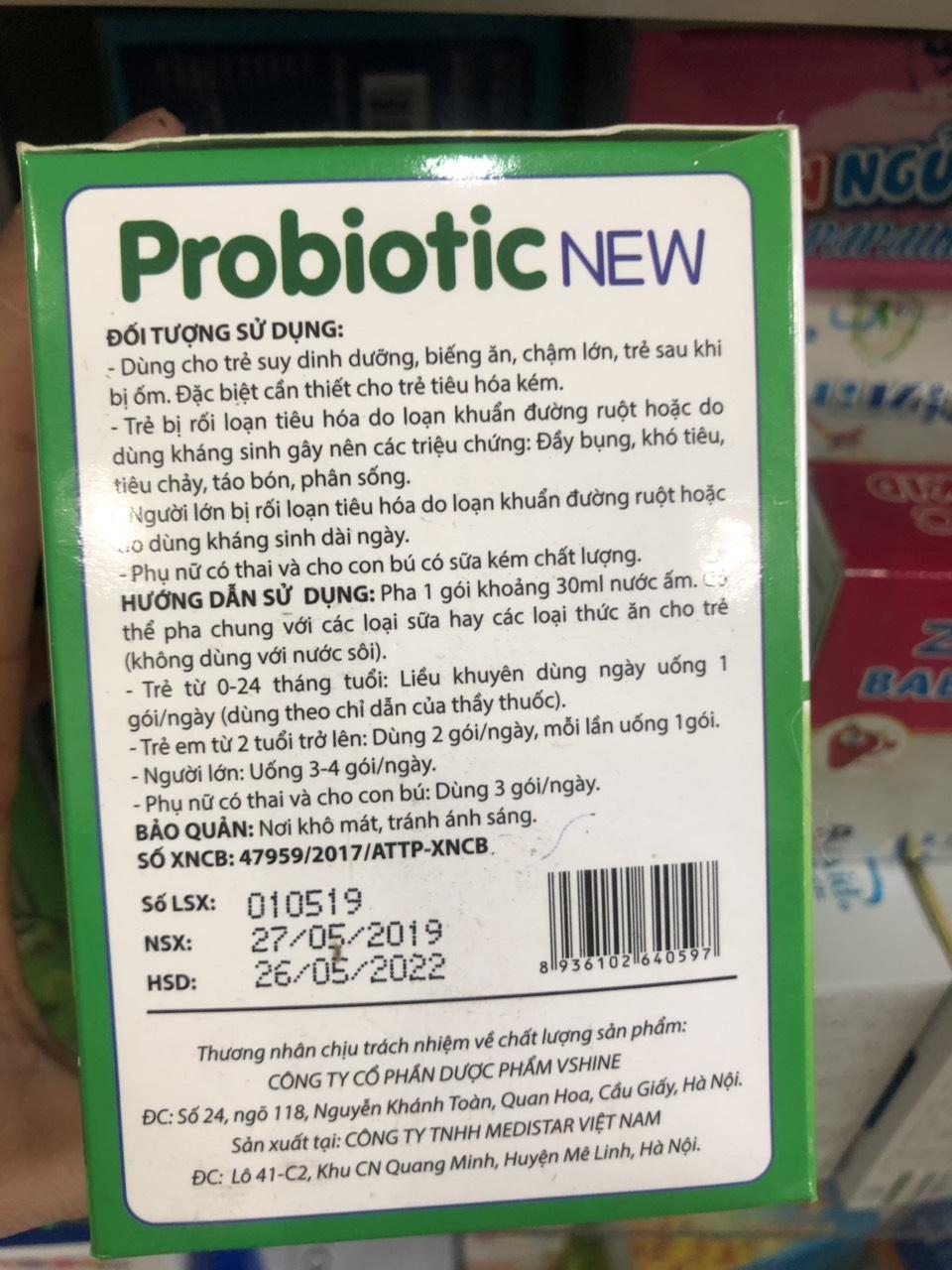 Men vi sinh Probiotic New ( Hộp 30 gói)