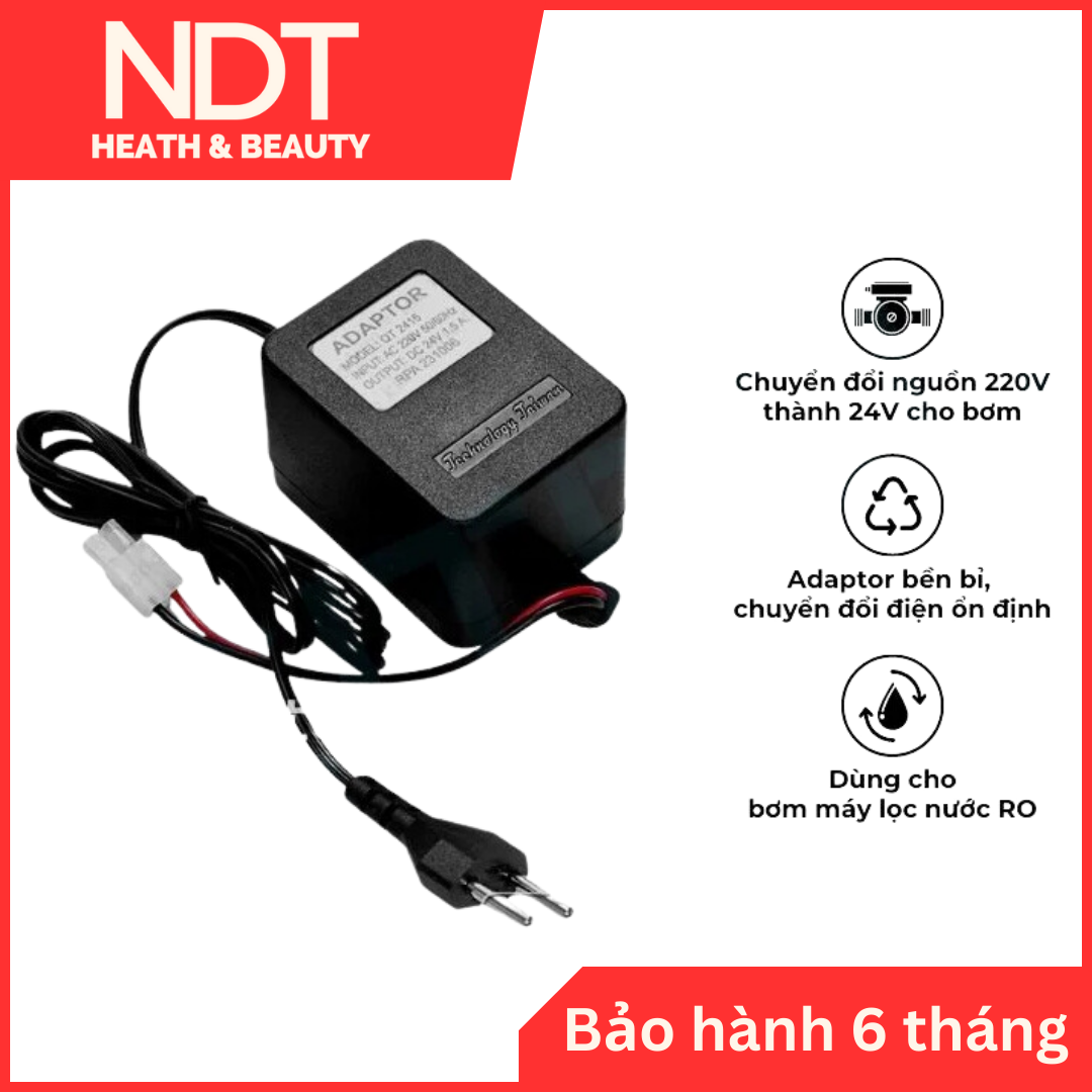 Adaptor bơm 24V (Biến áp chuyển nguồn cho bơm) dùng trong máy lọc nước