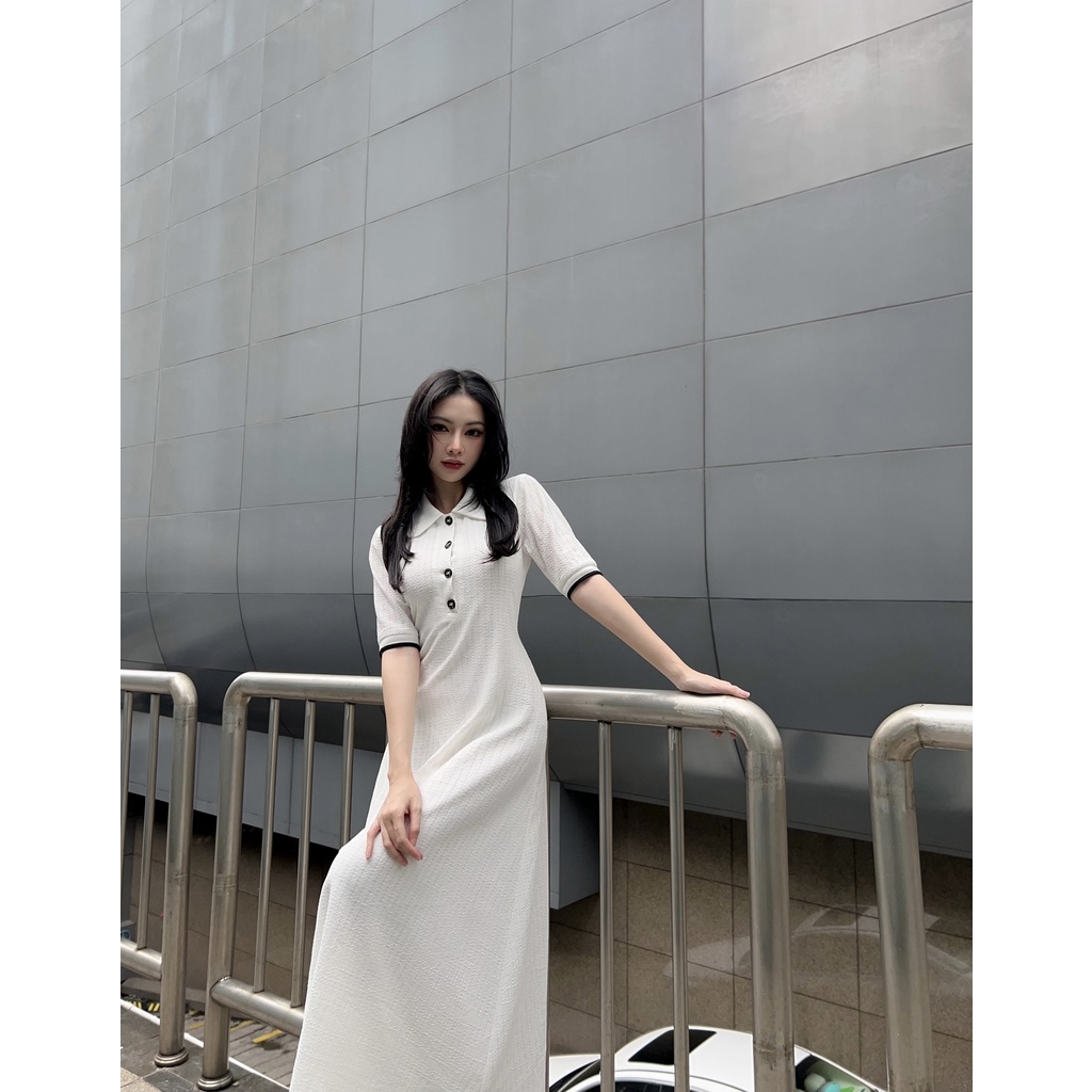 CIGNO-Đầm cổ sơ mi cách điệu MARIS Dress