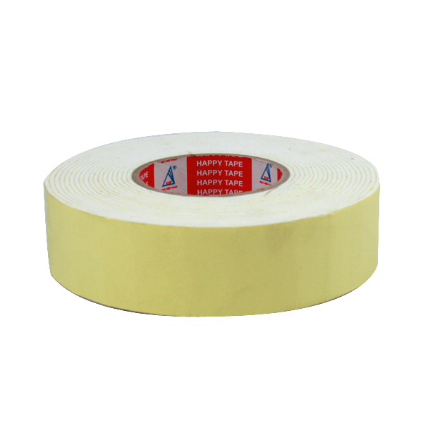BĂNG KEO XỐP VÀNG 2 MẶT 5F (CUỘN)