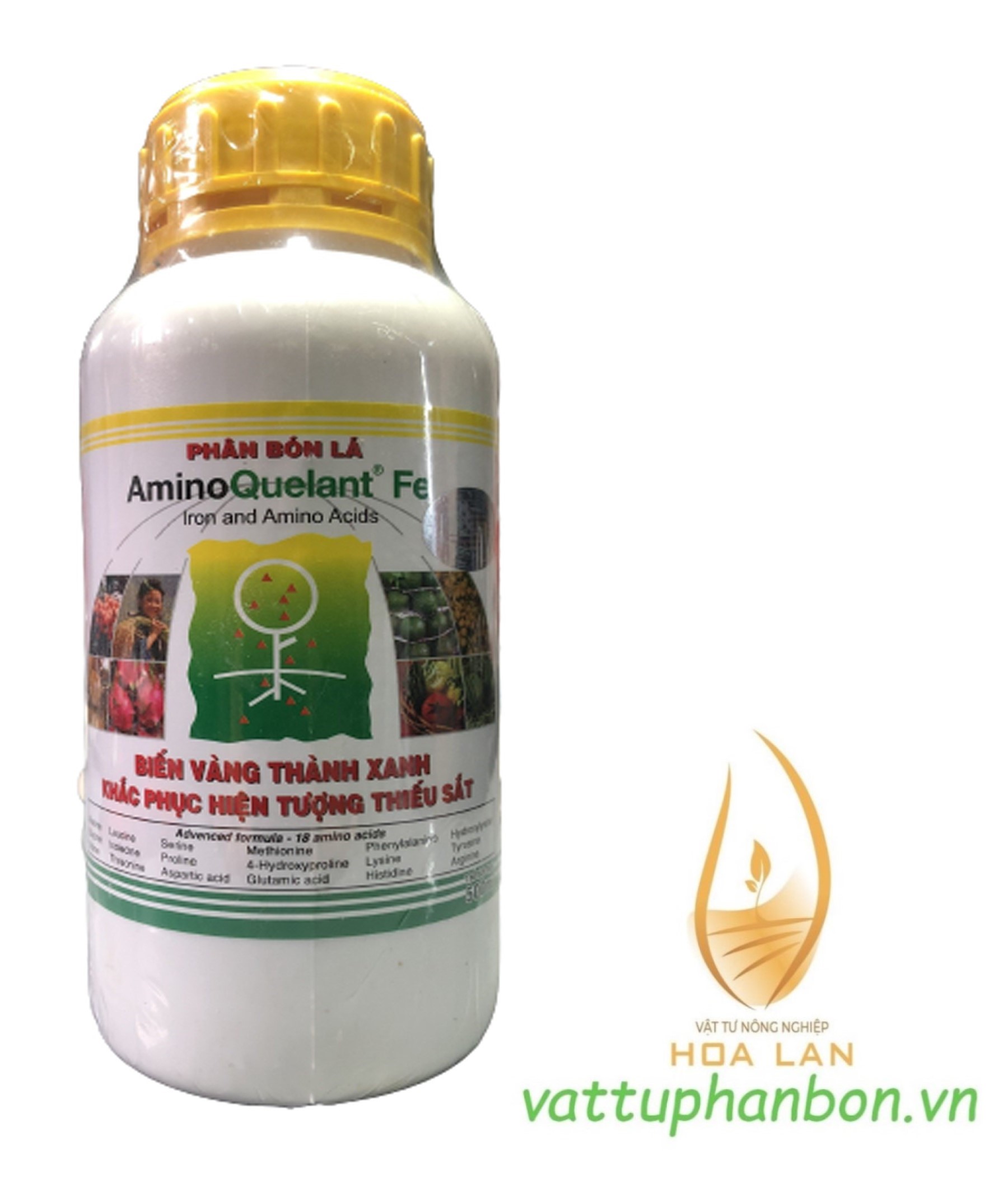 Amino quelant - fe iron & amino acid biến vàng thành xanh - phân bón lá - #066a# 500ml