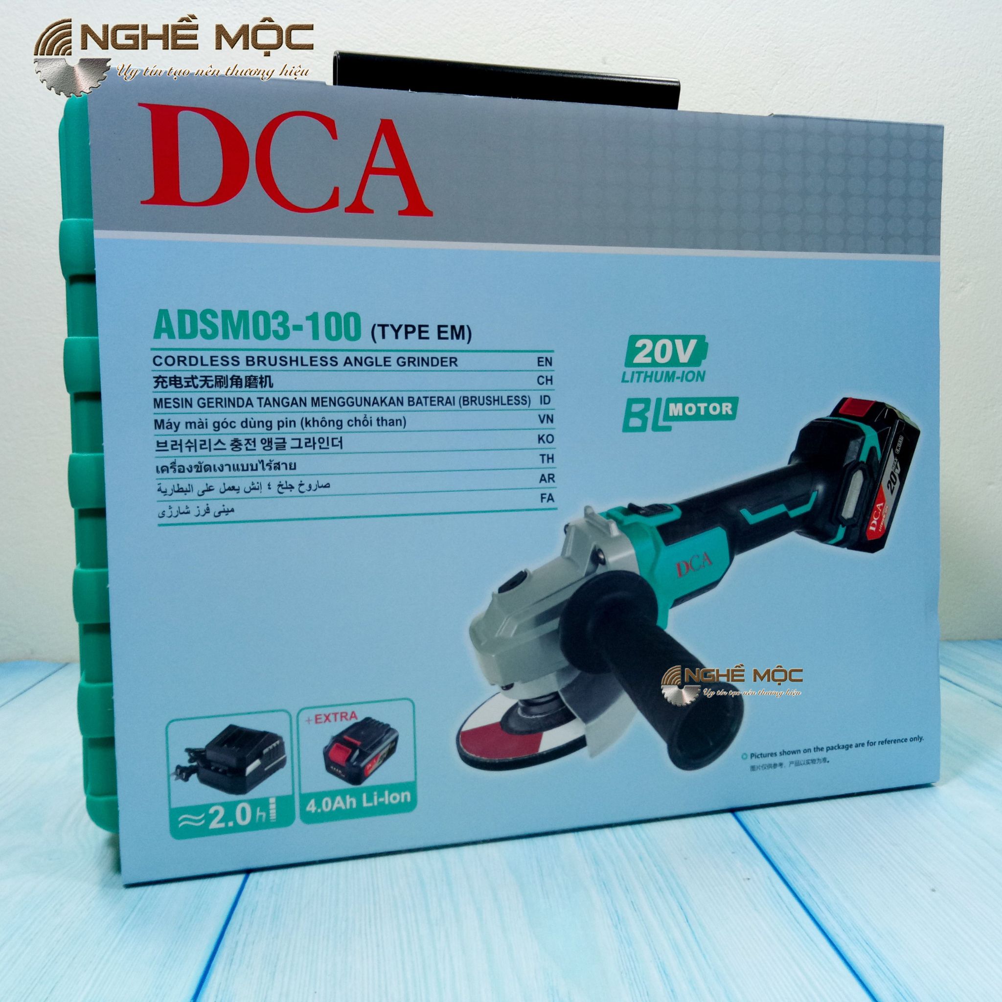 MÁY MÀI GÓC DÙNG PIN DCA ADSM03-100