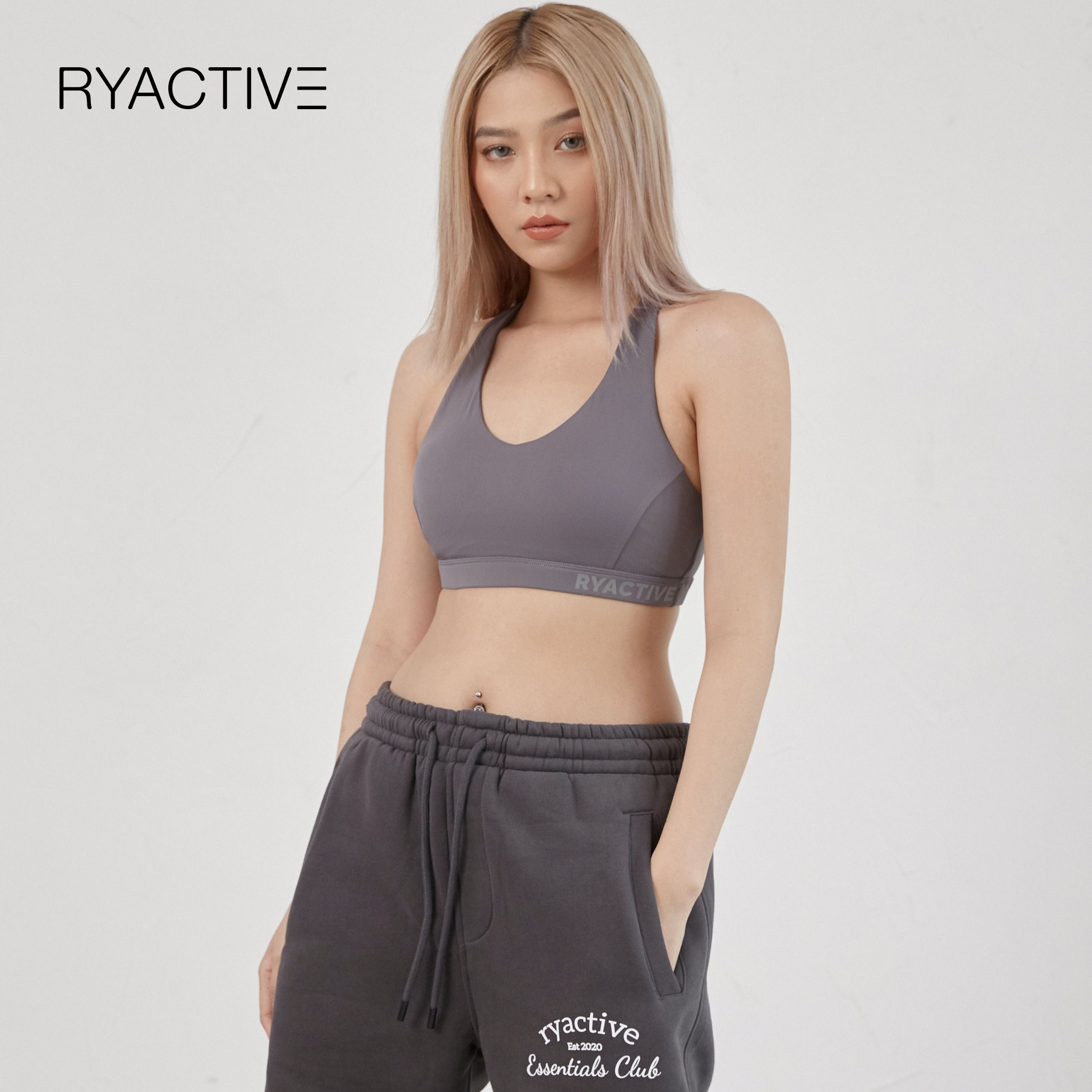 Áo ngực thể thao RYACTIVE -  Y SPORTBRA Grey