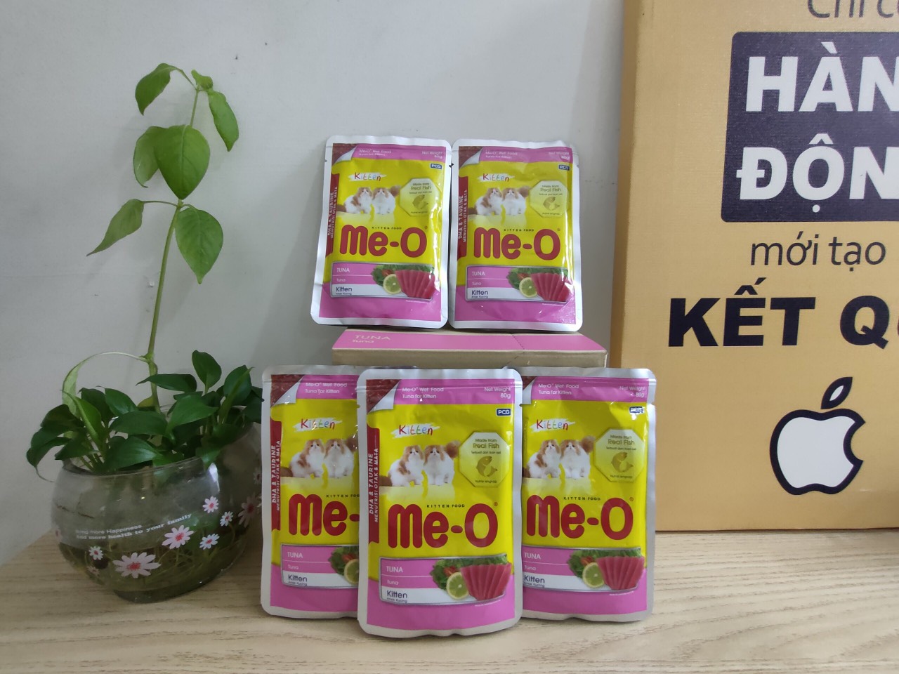 Thức ăn ướt cho mèo me-o gói 80g - 5 vị