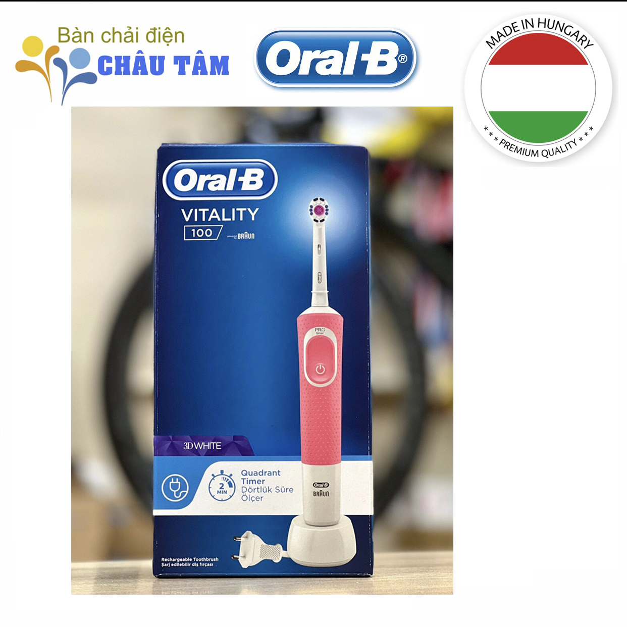 Bàn chải điện Oral-B Vitality 100 3D White