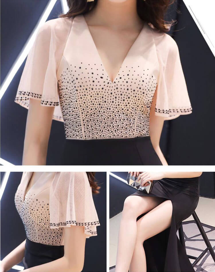 Đầm dạ hội đính đá cao cấp KC62350