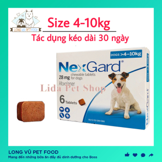 NEXGARD viên nhai ve ghẻ bọ chét cho chó - Lẻ 1 viên (size 4-10kg. no box) - Long Vũ Pet Food thumbnail