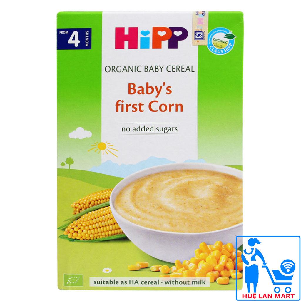 Bột Ăn Dặm HiPP 100% Corn (Bột Ngũ Cốc Bắp Non hữu cơ 100%) Hộp 200g (Cho trẻ từ 4 tháng tuổi)