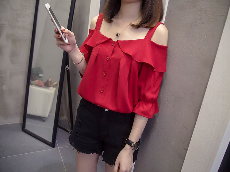 [PILA FASHION]ÁO KIỂU TAY LỠ RỚT VAI - AP084