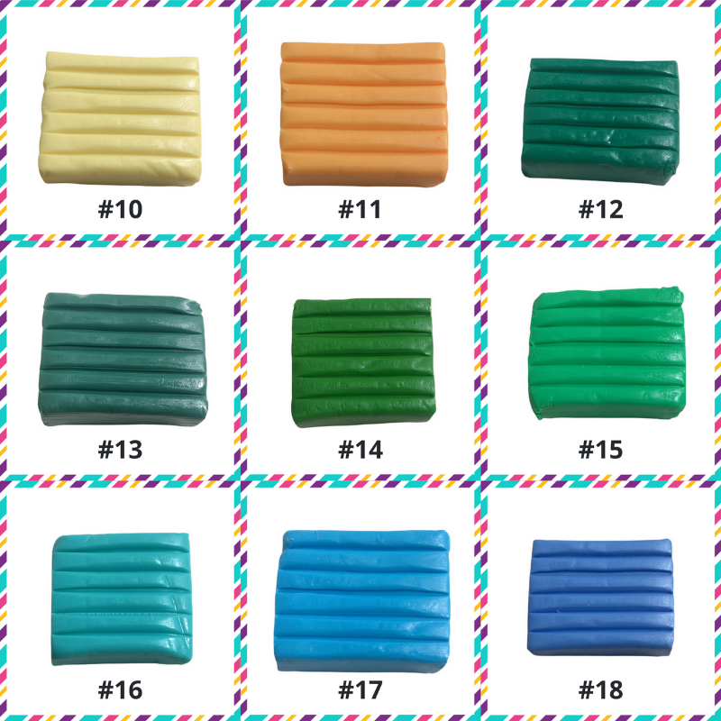 (Bộ 24 màu) Đất Sét Nung Polymer Clay [Hòa Tốc 30p] Đất Nặn An Toàn - 24 Màu - Cục 20gr