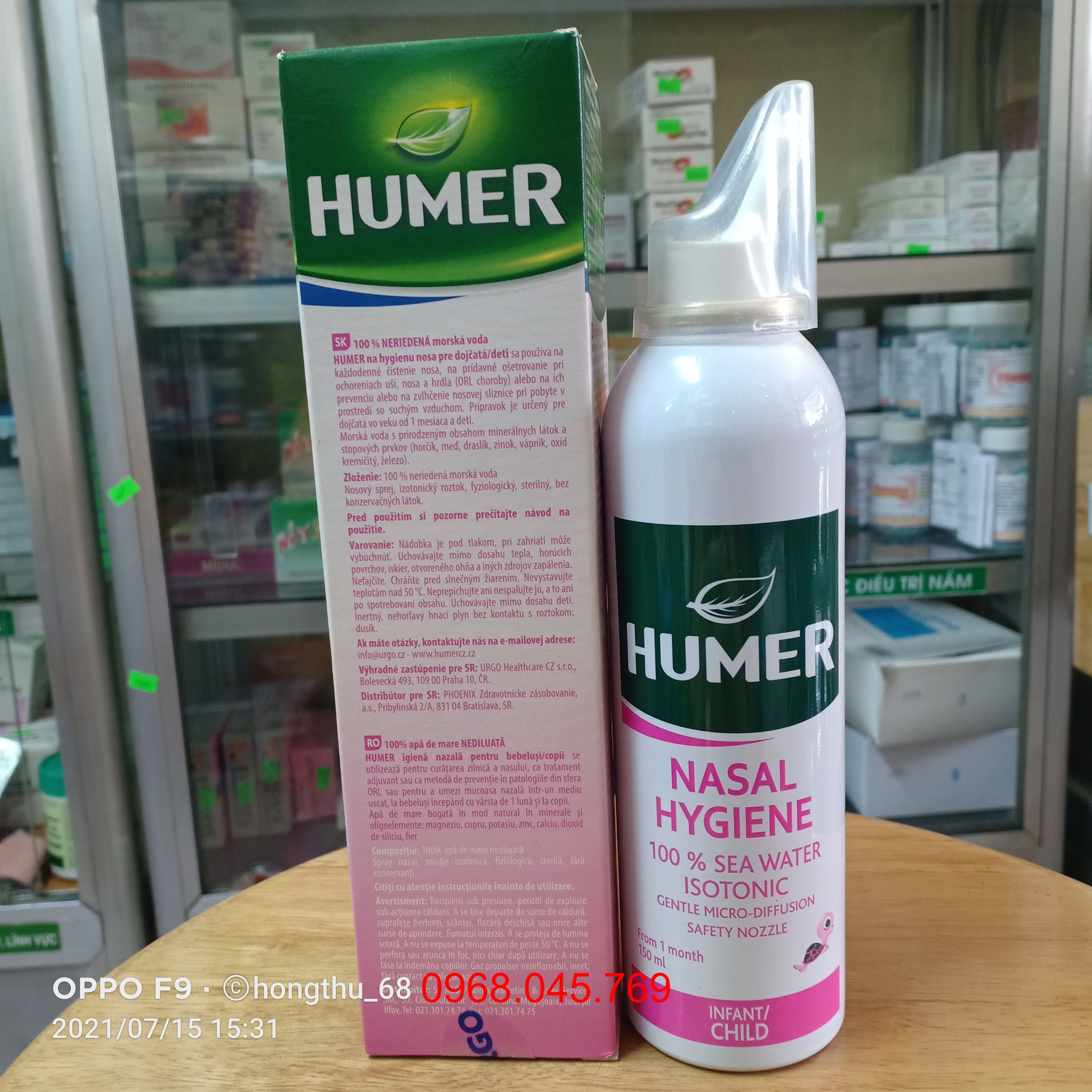 Humer dung dịch vệ sinh mũi - Lọ 150ml