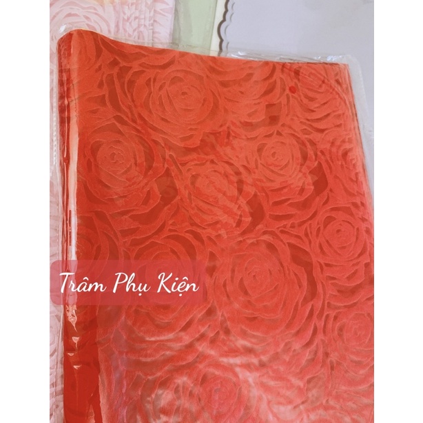 Giấy mếch sò Gấm Lụa gói hoa hàng cao cấp (Tập 20tờ)