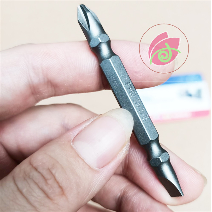 Mũi vít 2 đầu (+ -) có từ tính bake dẹp Tolsen 20361