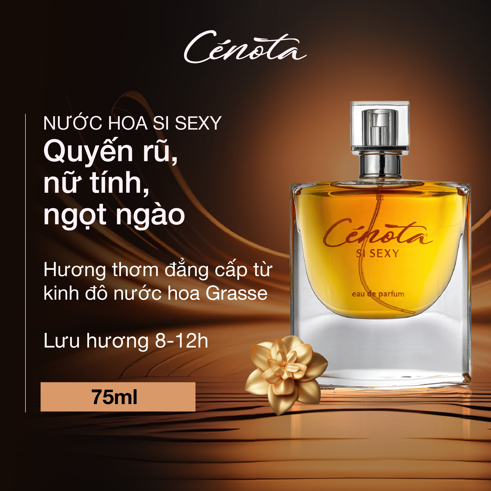 Nước Hoa Nữ CENOTA Si Sexy Good Girl 75ml, Quyến rũ, Nữ tính, Ngọt ngào