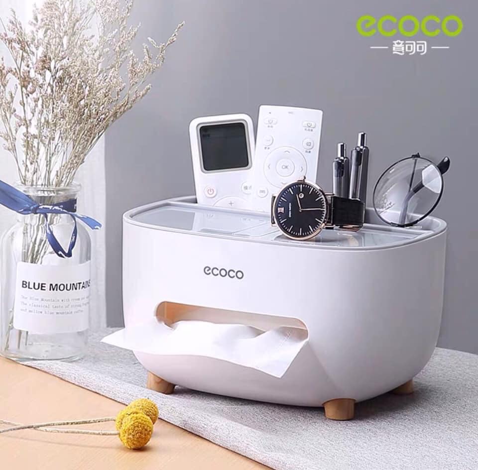 Hộp đựng giấy đa năng Ecoco để bàn sang trọng