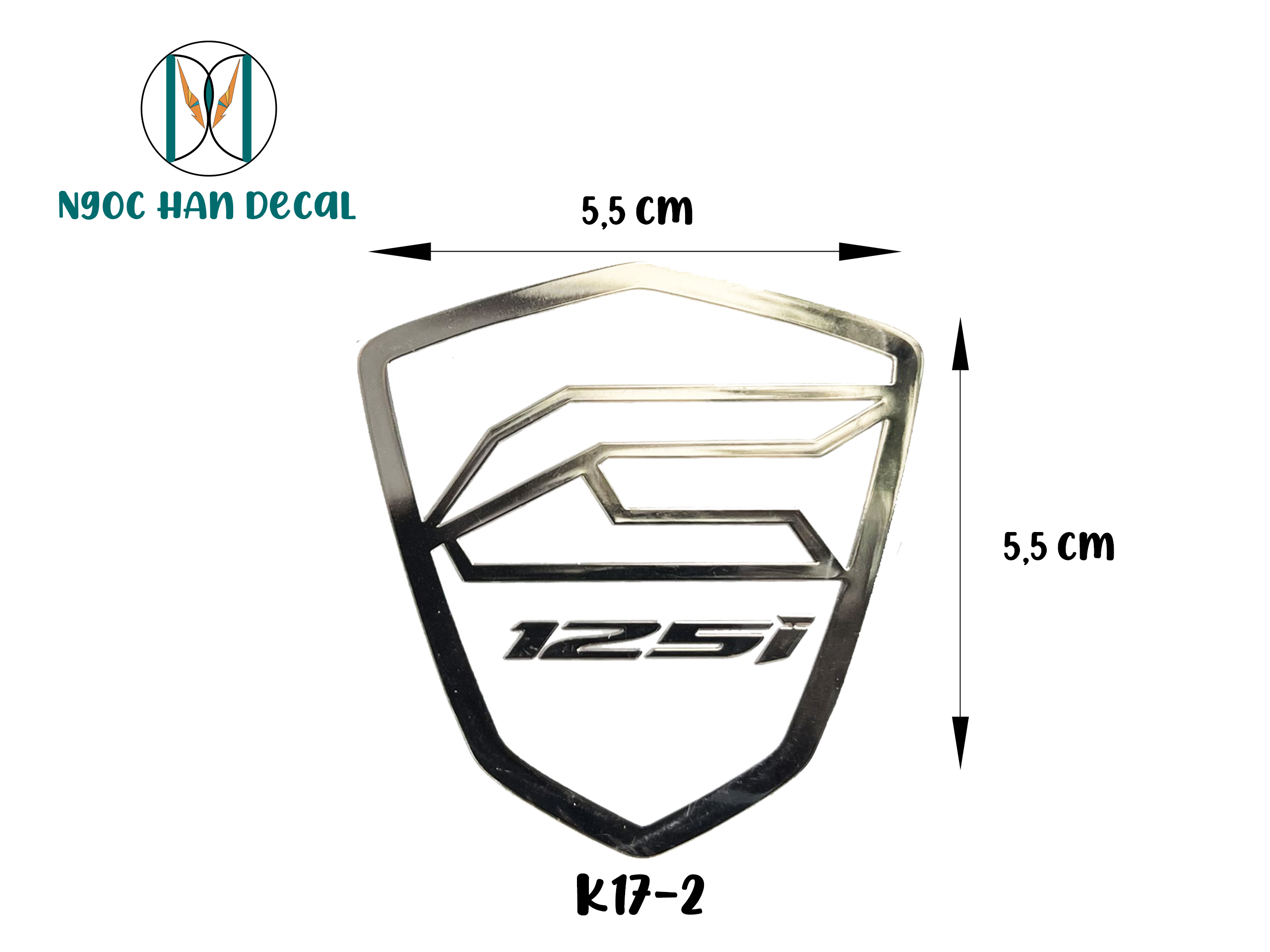 Tem Nổi Logo Số 125i Siêu Đẹp