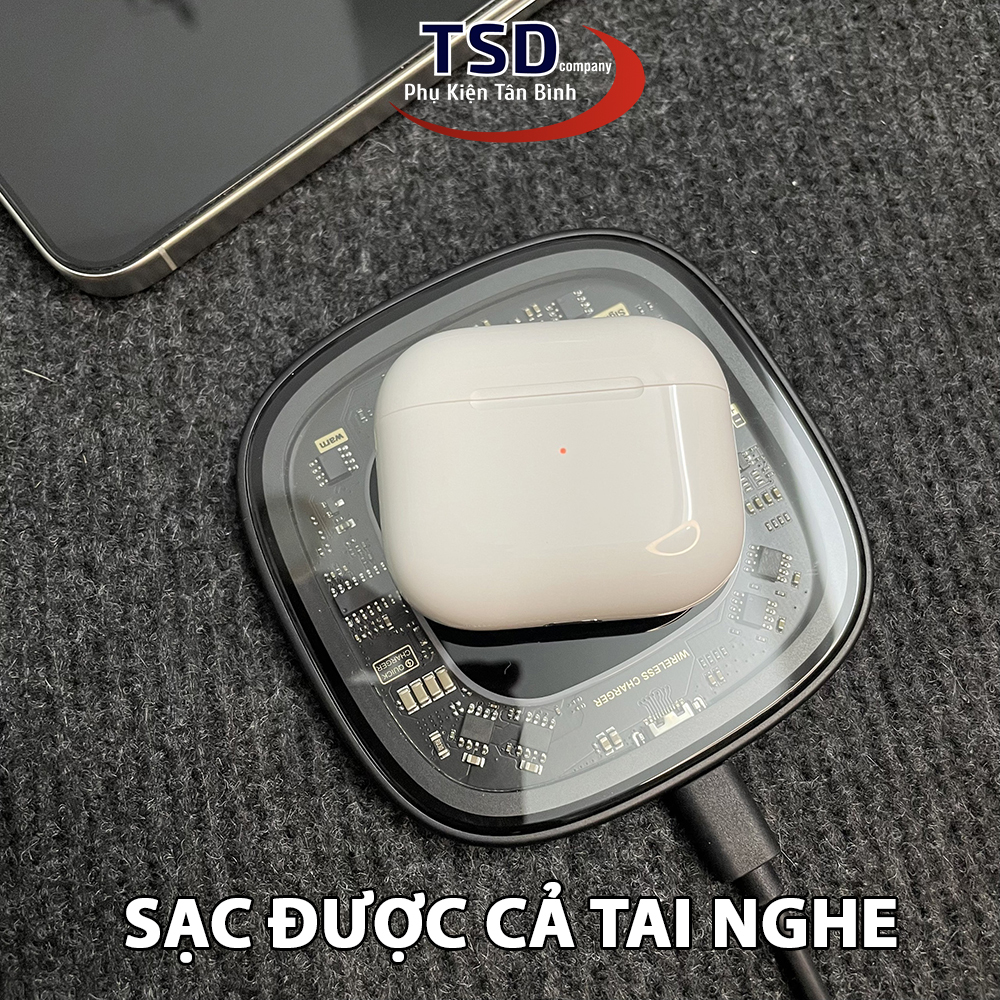 Đế Sạc Không Dây Remax RP-W76 Sạc Nhanh 15W Chính Hãng