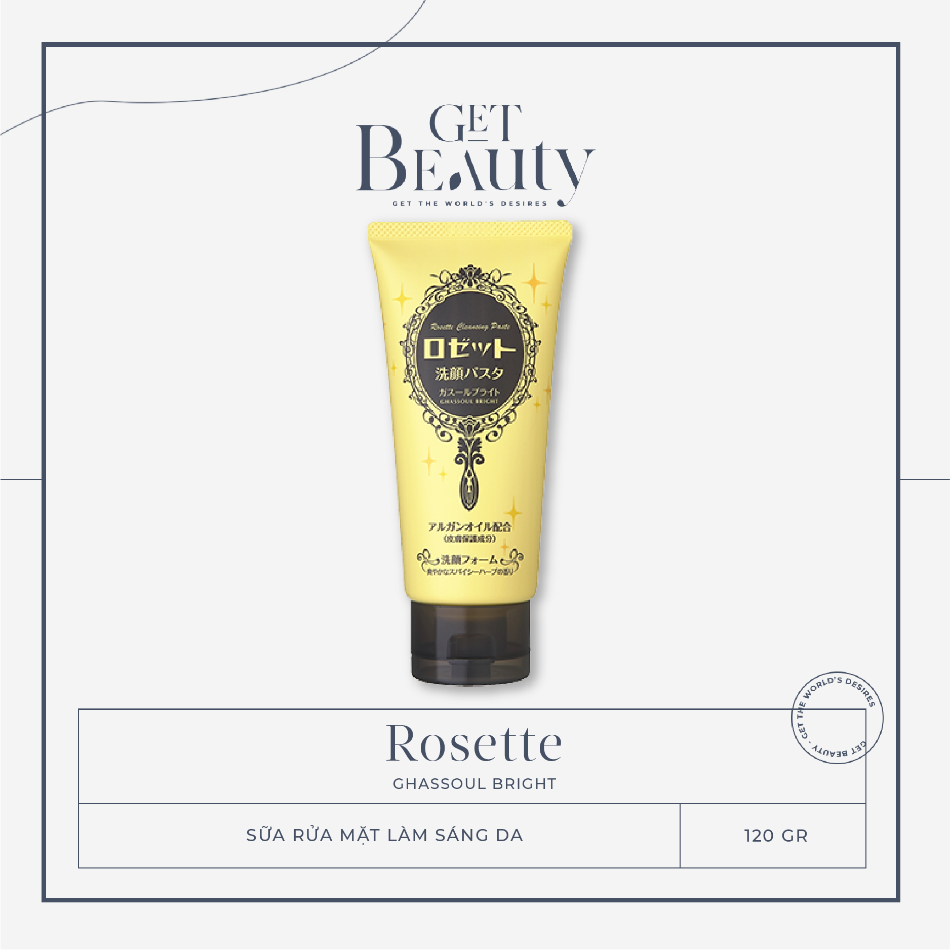 [HCM]SỮA RỬA MẶT ROSETTE FACE WASH 120G