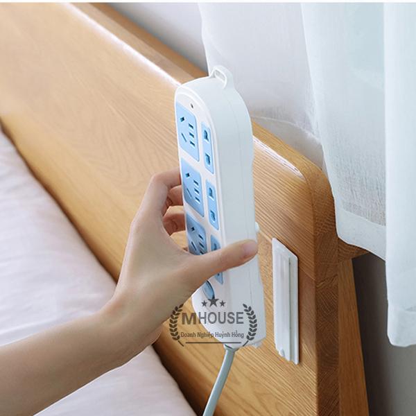 Bộ Móc Treo Ổ Cắm Điện An Toàn Miếng Dán Cố Định Vật Dụng