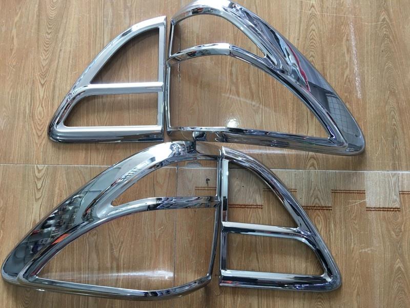 Ốp viền đèn pha + hậu MAZDA BT50 mạ crom