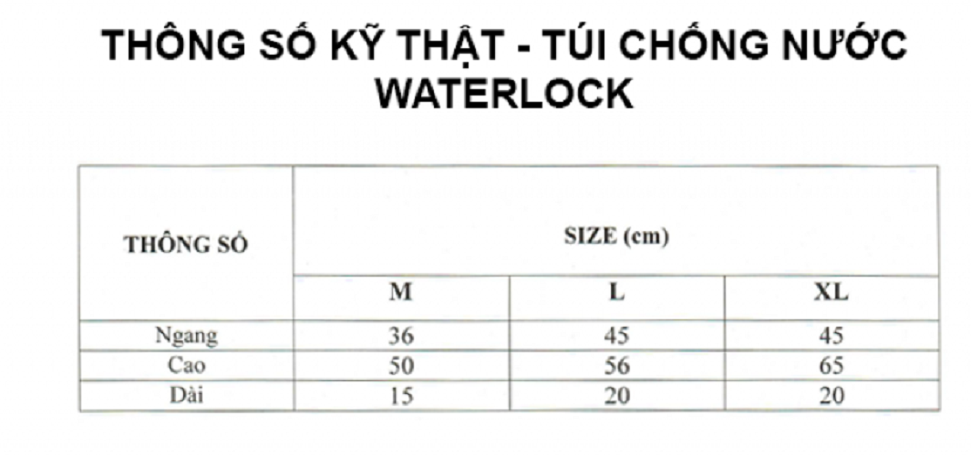 Túi Chống Nước Đa Năng Rando Waterlock
