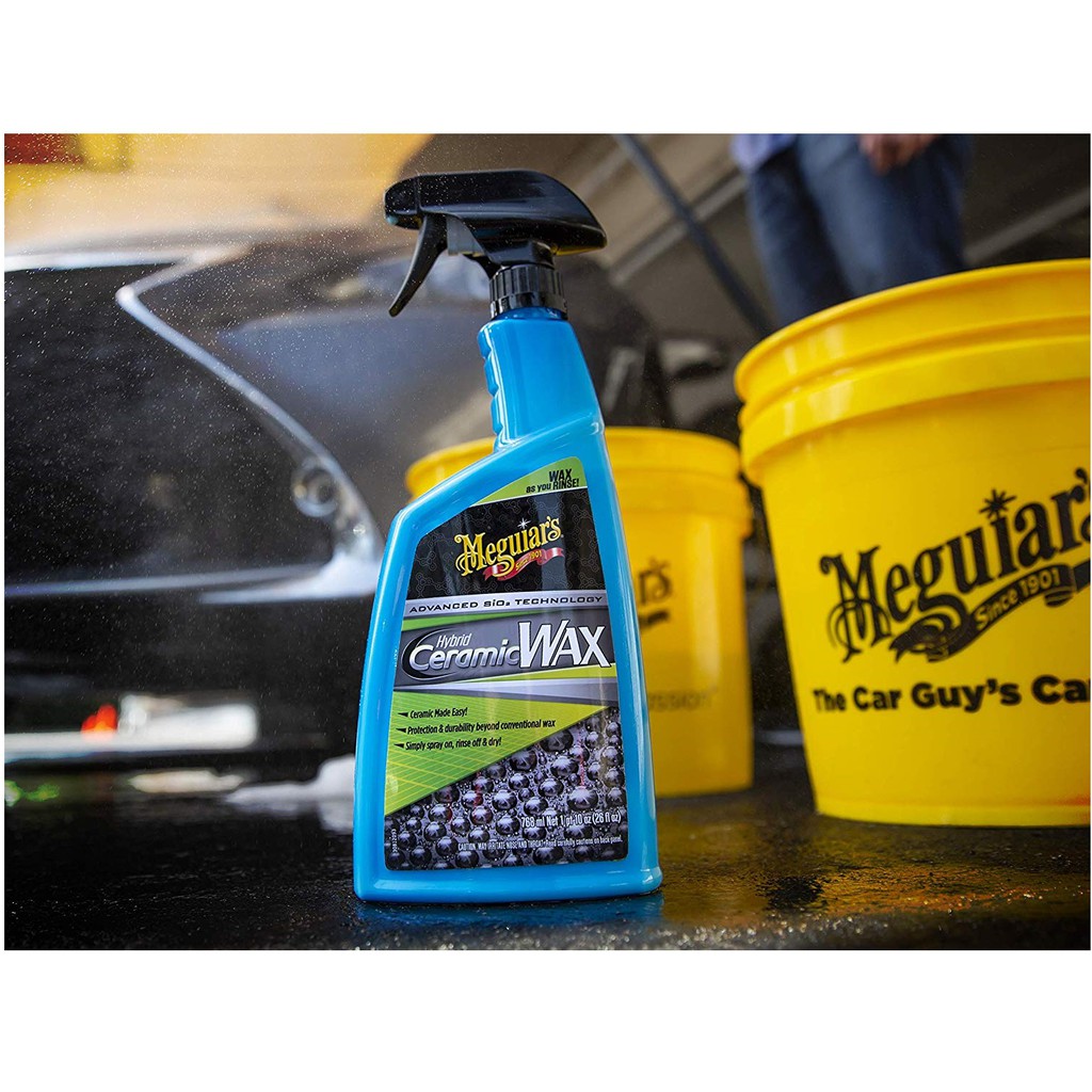 (Tặng mút dưỡng cao cấp) Meguiar's Ceramic Wax - WAX BÓNG SƠN XE G190526 768ml