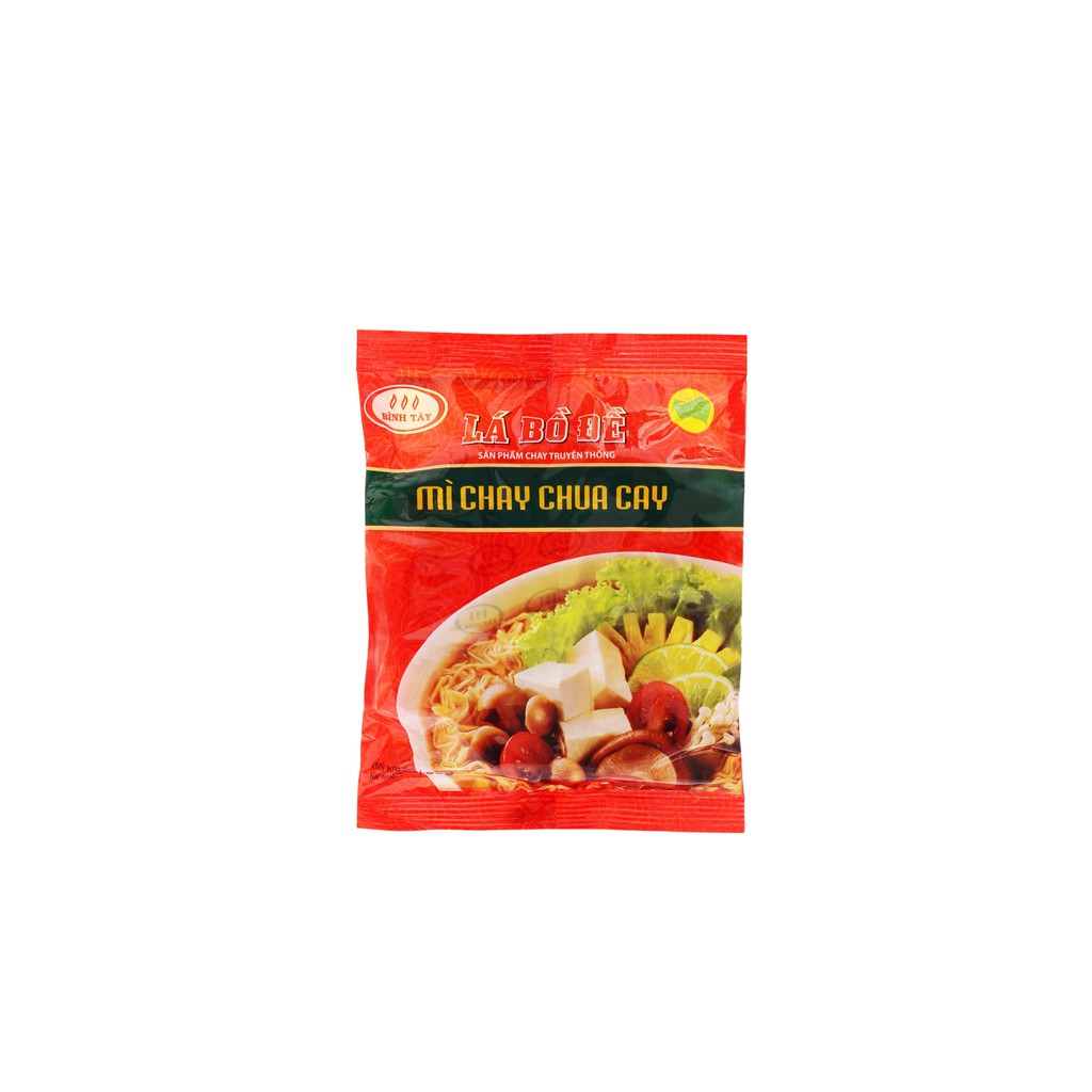 Mì chay Lá Bồ Đề chua cay 30 gói thùng - Vegetarian Instant Noodle